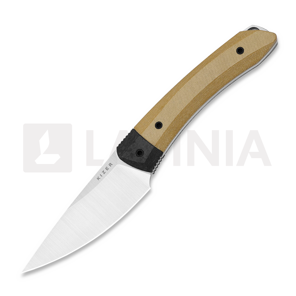 Kizer Cutlery Momo Fix 3 S35VN knife, Brown Norplex Ultrex