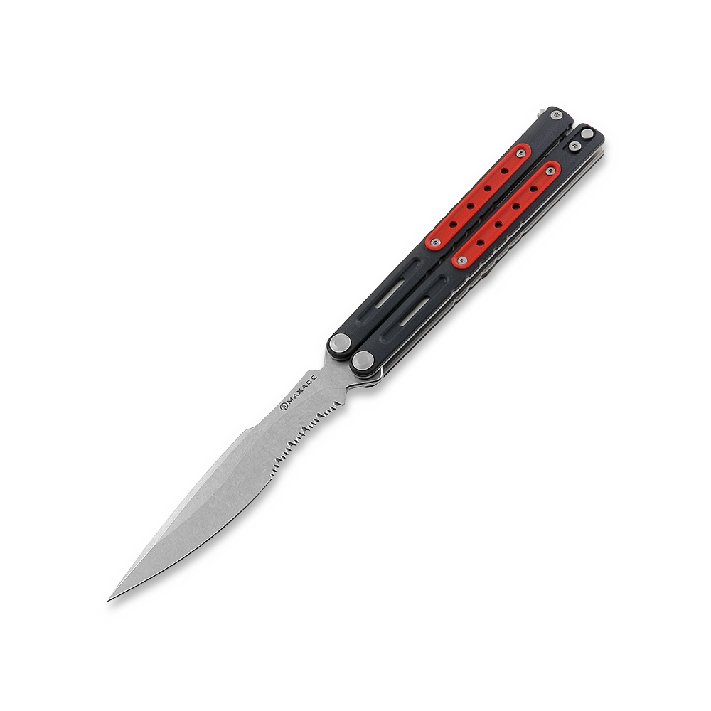 Maxace Hellcat G10 butterfly knife, black | Lamnia