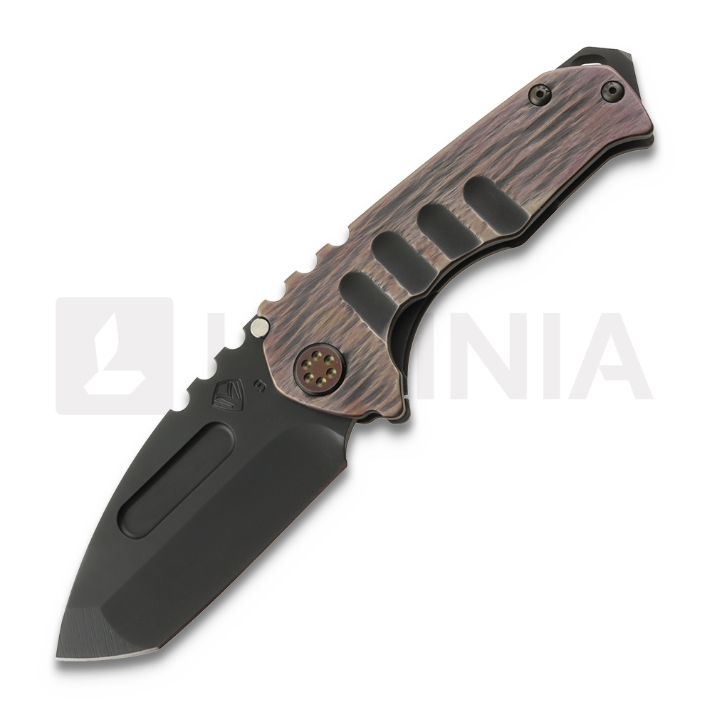 Medford Genesis T 3V DLC Tanto folding knife, Black & CuRose 