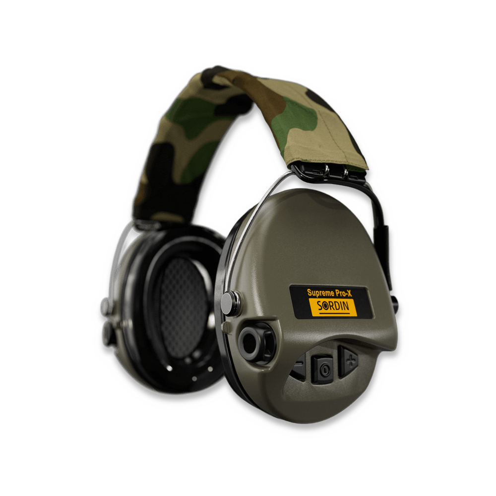 Sordin Supreme Pro-X 耳あて, Hear2, Camo band, 緑 75302-X-S | Lamnia