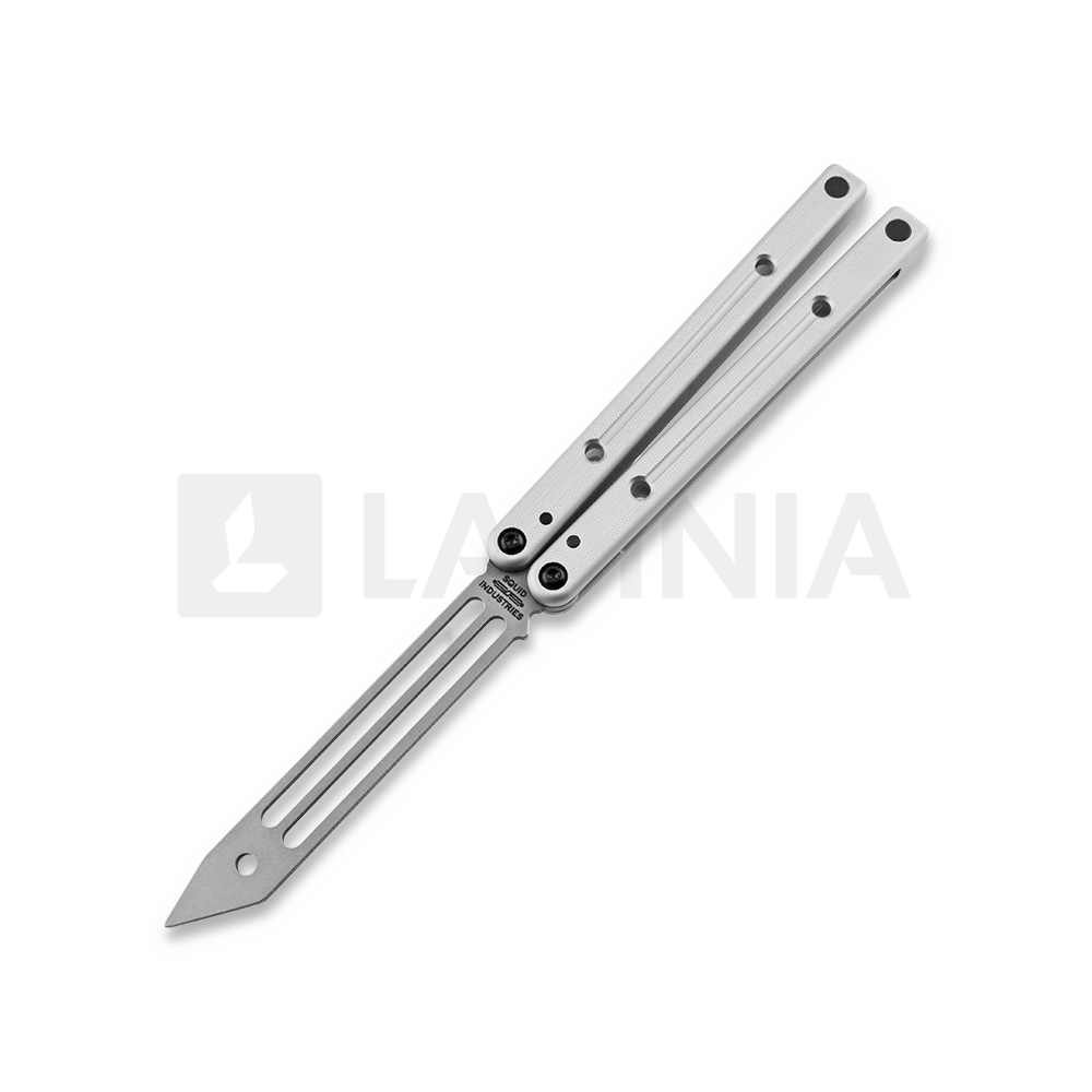 Balisong trainer Squid Industries Squidtrainer V3.5, silver | Lamnia