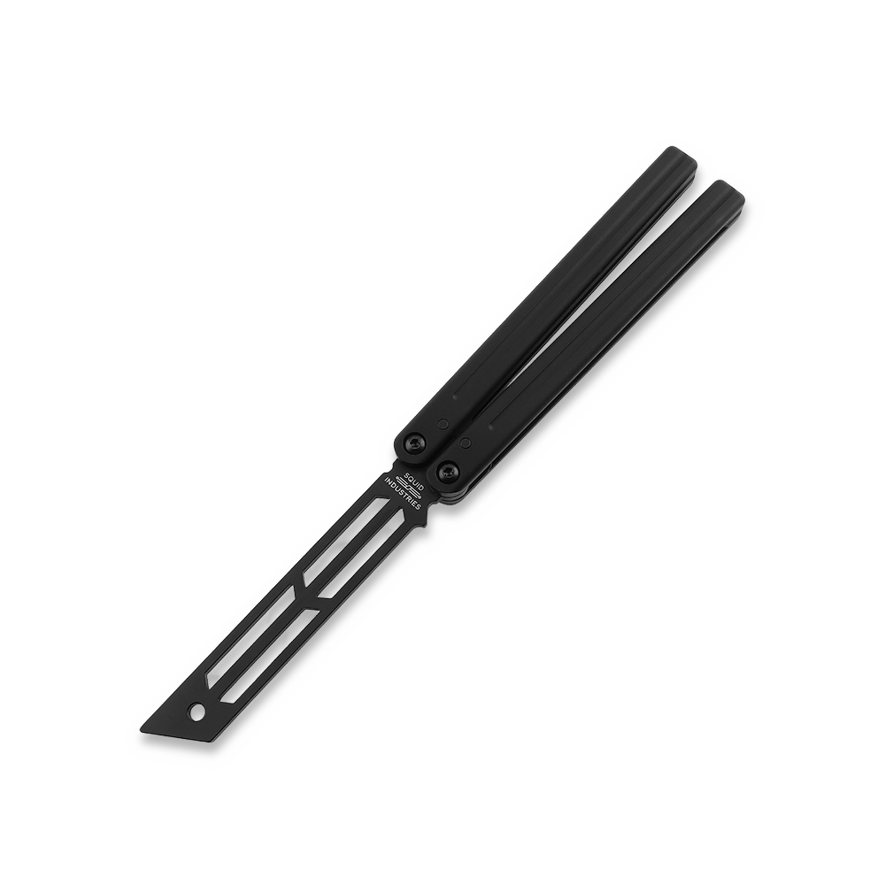 ハンドスピナー　triton v2 ブラック Squid Industries Triton V2 Inked Black balisong trainer | Lamnia