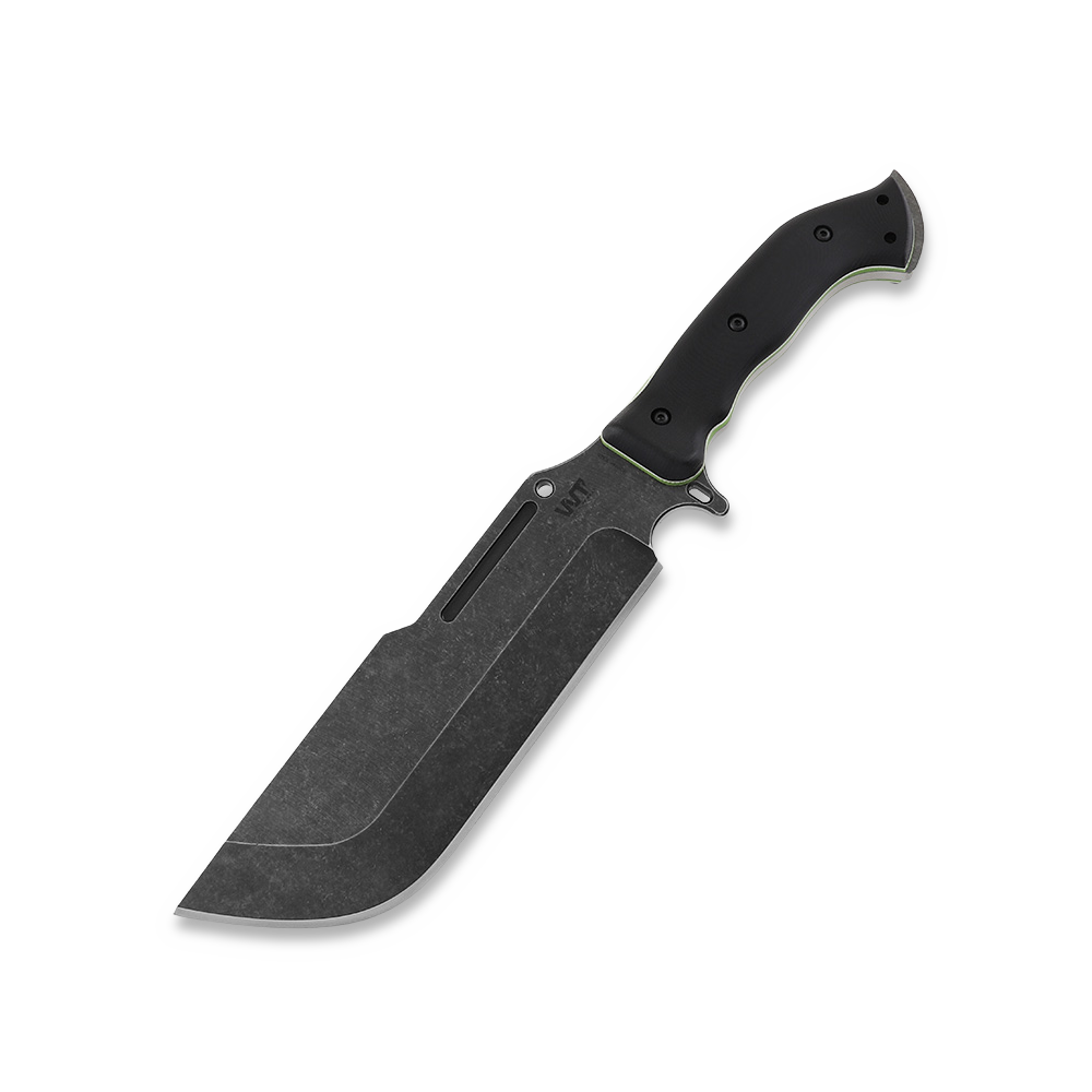Work Tuff Gear Ares ナイフ, Black/White&Neon Green Liner G10 | Lamnia