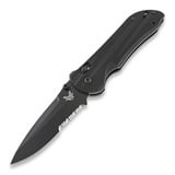 Benchmade - Stryker Drop Point, 黒, 鋸歯状