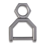 MecArmy - CH5 Titanium rotatory D shape key ring, large