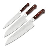Sakai Takayuki - Gyuto, Santoku, and Petty Japanese Kitchen Chef Knives Set