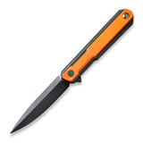 We Knife - Peer, black TI/orange G10