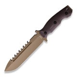 Halfbreed Blades - Large Survival Knife, חום