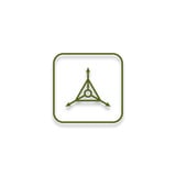 Triple Aught Design - Logo Sticker PCV OD Green 3.0"