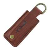 Roselli - Sharpening stone in leather sheath, D ring