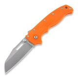 Demko Knives - AD 20.5 Stonewashed, Shark Foot, オレンジ色