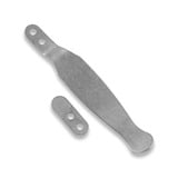 Hinderer - Solid Pocket Clip & Filler Tab Set Titanium Stonewash