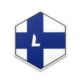 Lamnia - Kansallislippu Kuusikulmio Tarra