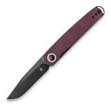 Kizer Cutlery - Squidward Linerlock Purple, Red Richlite
