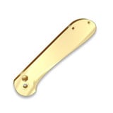 Flytanium - Contoured Brass Scales for Civivi Elementum Button Lock - S/W