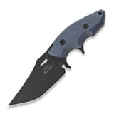 Hydra Knives - Alano Black Finish, Blue G-10
