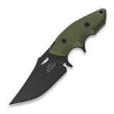 Hydra Knives - Alano Black Finish, Green G-10