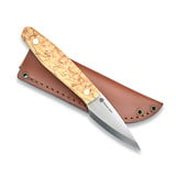 Nordic Knife Design - Kiridashi, curly birch
