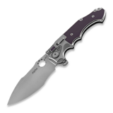 Andre de Villiers - Alpha, Bead Blasted/Satin, Purple G10