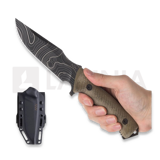 ANV Knives - M311 Spelter - Elmax DLC Topo - Micarta Olive, Black Kydex