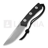 ANV Knives - P200 OV - Sleipner Stonewash - G10 Black, Leather