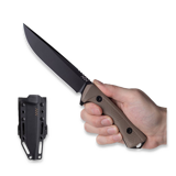 ANV Knives - P300 - Sleipner Cerakote Black - GRNPU, coyote