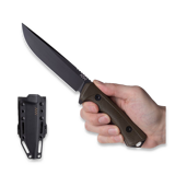 ANV Knives - P300 - Sleipner Cerakote Black - GRNPU, оливковый