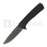 ANV Knives - Z100 Plain edge Dural Frame Lock, 黑色