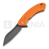 Artisan Cutlery - Immortal Linerlock D2, Orange textured