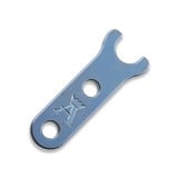 Audacious Concept - Ans&oslash; Knife Tool Key - Titanium - Stonewashed Blue