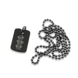 Audacious Concept - Dog Tag Pendant - Titanium PVD - Monkeys