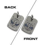 Audacious Concept - Dog Tag Pendant - Titanium S/W - Angel & Demon (Two Sides)