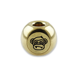Audacious Concept - Wise Monkeys Bead - Brass - Hand Polished