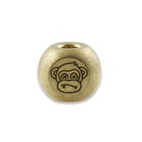 Audacious Concept - Wise Monkeys Bead - Brass - Stonewashed