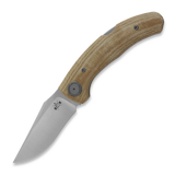 Bastards Knives - Vega, Brown Canvas Micarta