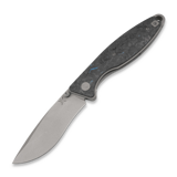 Bastards Knives - Venator Folder, Blue FatCarbon