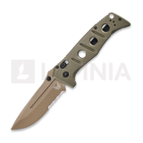 Benchmade - Adamas CruWear Flat Earth Cerakote, vert, lame &agrave; dents