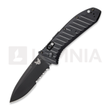 Benchmade - Auto Presidio II S30V Black Aluminum, savtakket