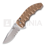 Benchmade - Axis Flipper, brun, savtakket