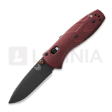 Benchmade - Mini Barrage S30V Black Cerakote, Redstone Richlite