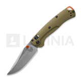 Benchmade - Mini Taggedout CPM-45VN Stonewash, od green G10