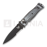 Benchmade - Pardue Drop Point, sort, savtakket