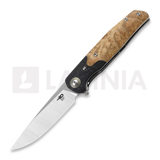 Bestech - Ascot - Satin - G10 + CF + Lightburl Wood, sort