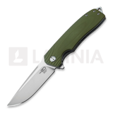 Bestech - Lion - Stonewash + Satin - G10, gr&oslash;n