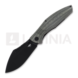 Bestech - Lockness - Blackwash - Black Canvas Micarta