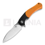 Bestech - Penguin - Stonewash + Satin - G10, orange, noir