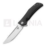 Bestech - Scimitar - Stonewash + Satin - G10, sort