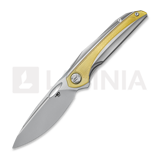 Bestech - Senu - Stonewash + Satin - Titanium w/Ultem