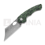 Bestech - Skirmish - Damascus - G10, sort, gr&oslash;n
