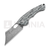 Bestech - Skirmish - Damascus - G10, sort, hvid